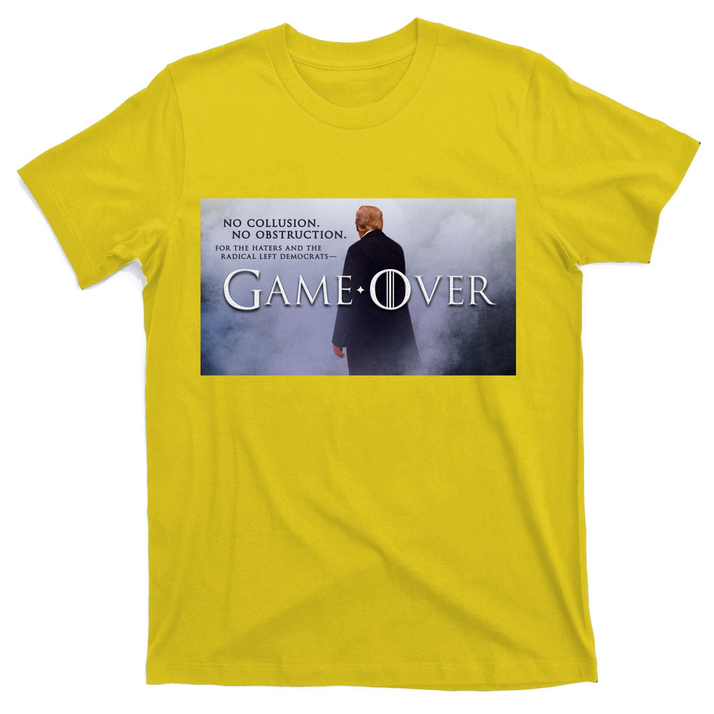 Game Over Donald J Trump No Collusion T-Shirt product image 3