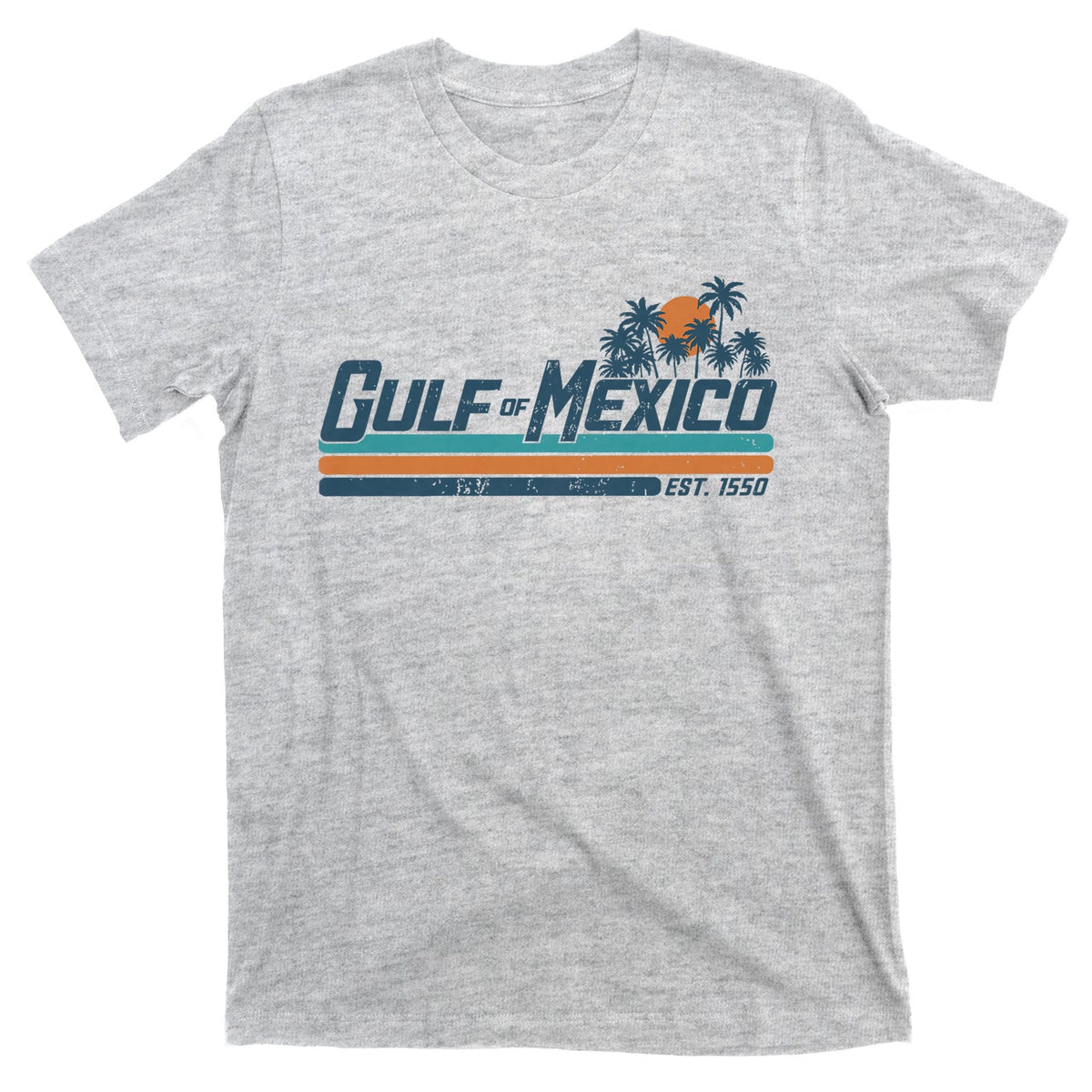 Gulf Of Mexico Est 1550 Retro Vintage Beach T-Shirt product image 9