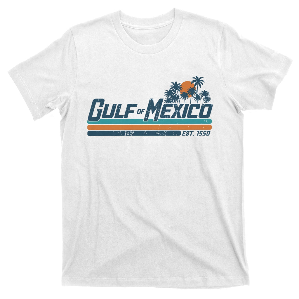 Gulf Of Mexico Est 1550 Retro Vintage Beach T-Shirt product image 11