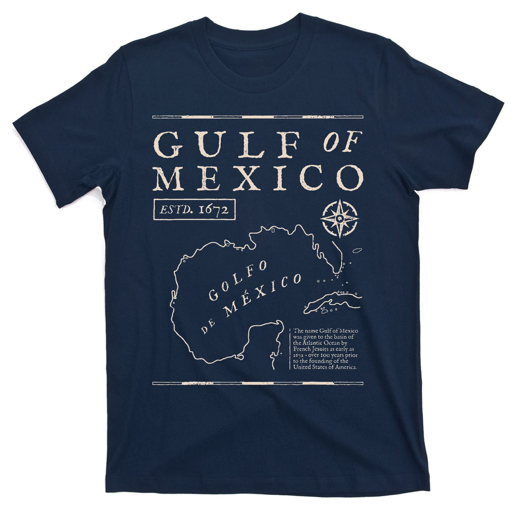 Gulf Of Mexico 1672 Historic Map T-Shirt product image 1