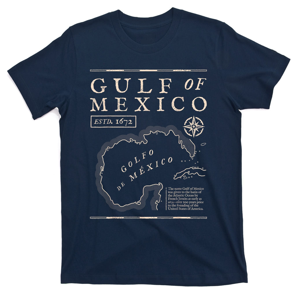 Gulf Of Mexico 1672 Historic Map T-Shirt product image 1