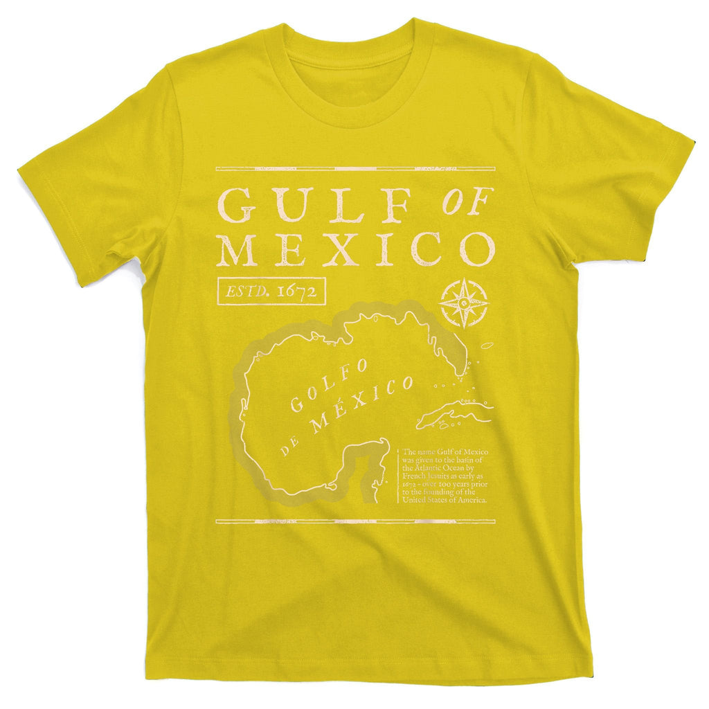 Gulf Of Mexico 1672 Historic Map T-Shirt product image 3
