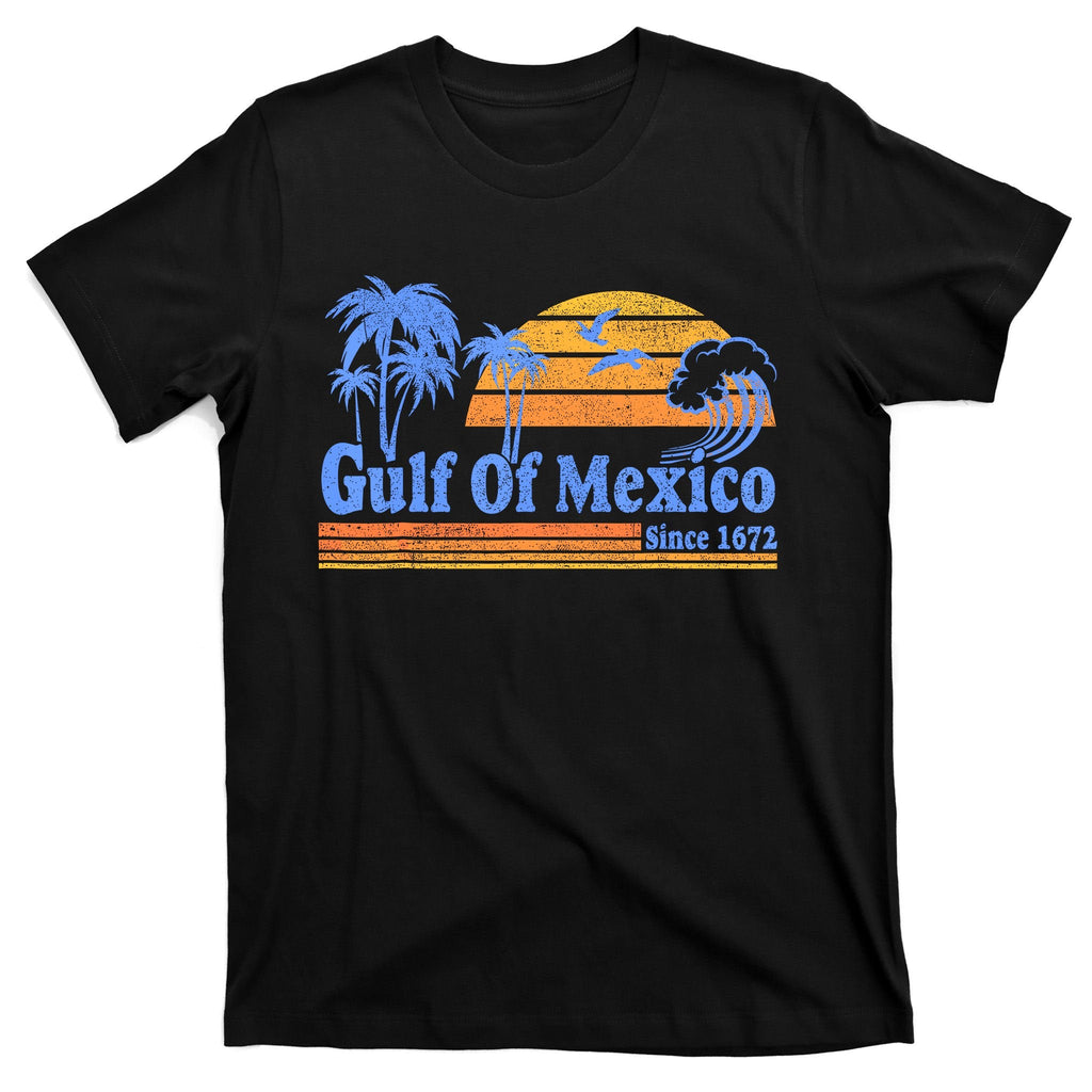 Gulf Of Mexico Since 1672 Retro Vintage Beach T-Shirt product image 7