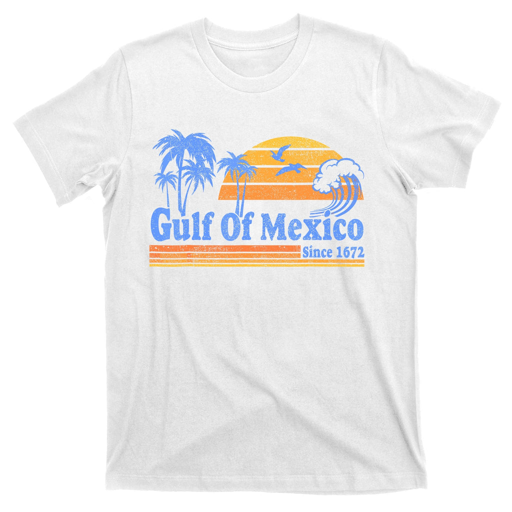 Gulf Of Mexico Since 1672 Retro Vintage Beach T-Shirt product image 11