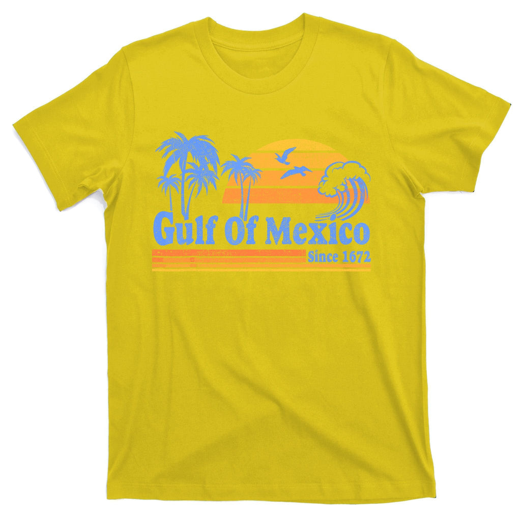 Gulf Of Mexico Since 1672 Retro Vintage Beach T-Shirt product image 3