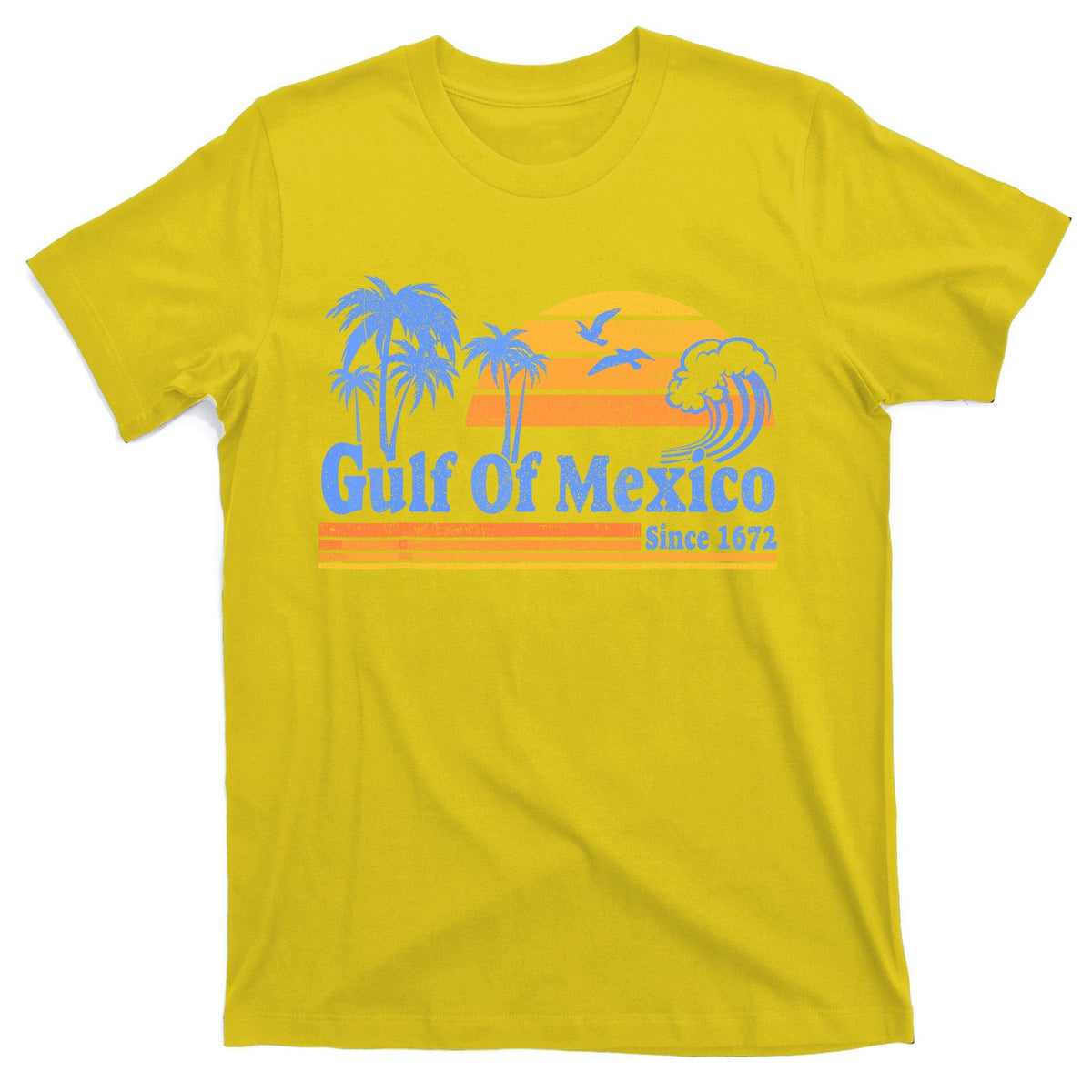 Gulf Of Mexico Since 1672 Retro Vintage Beach T-Shirt product image 3