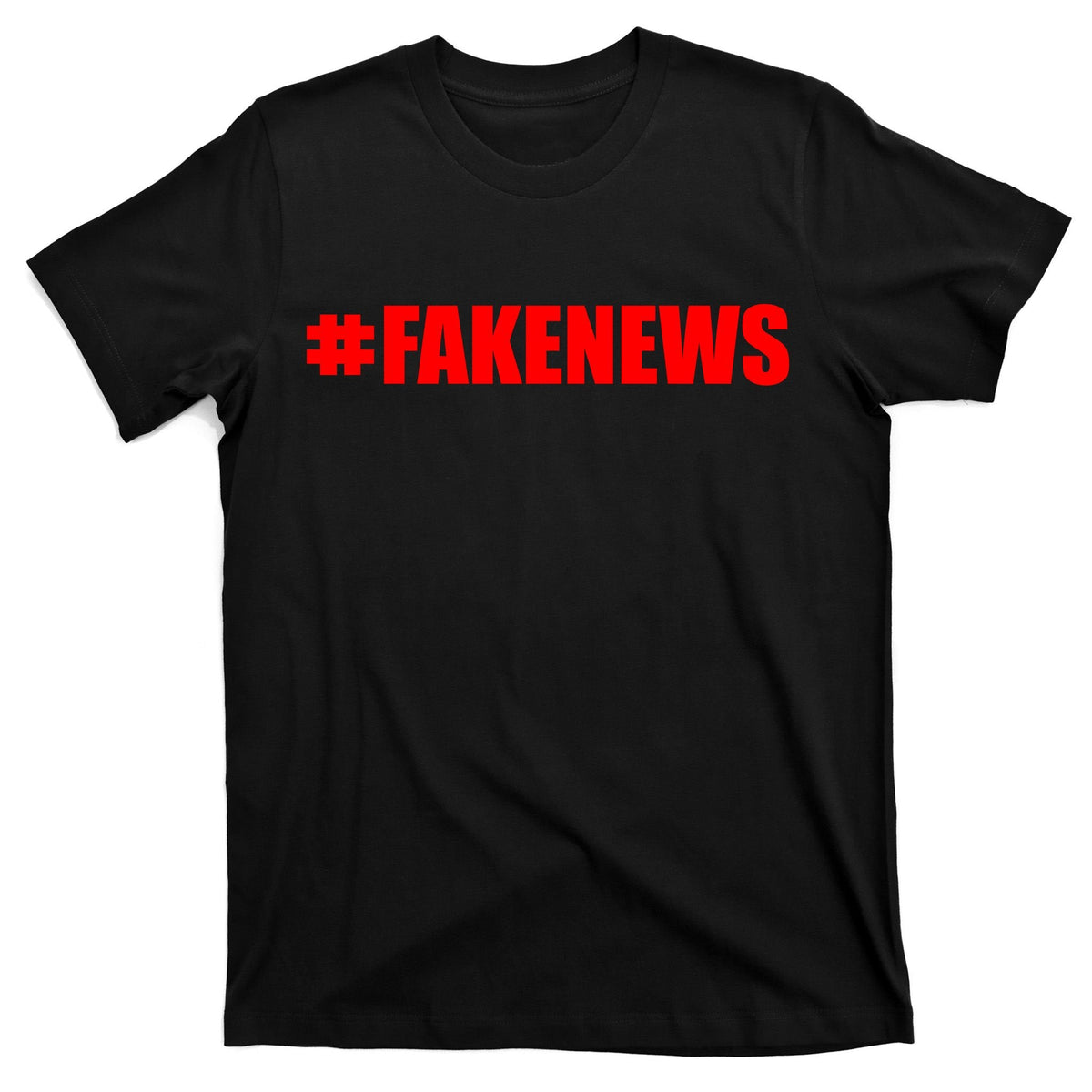 Hashtag Fake News #FAKENEWS Logo T-Shirt product image 7