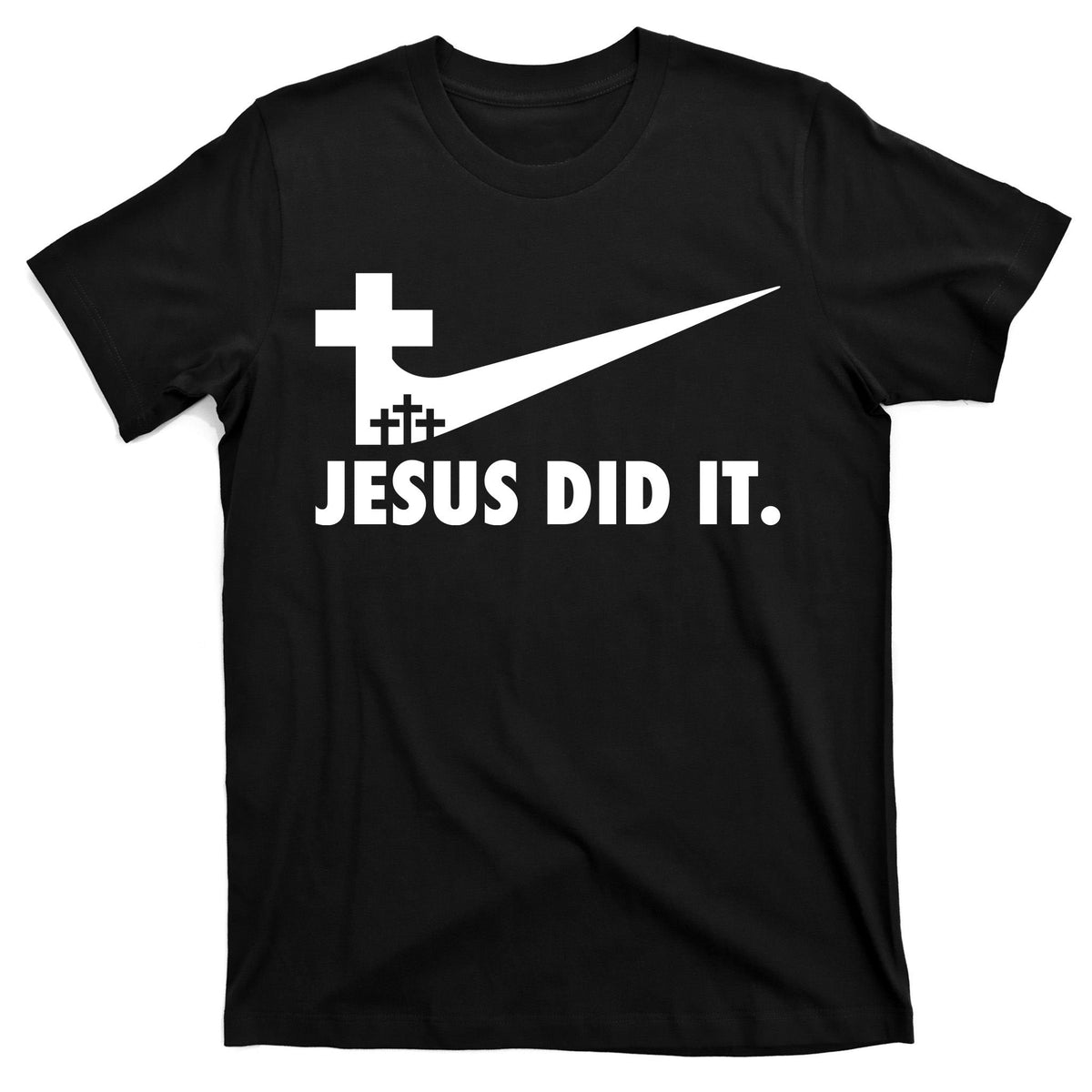 Jesus Did It Cross T-Shirt product image 7