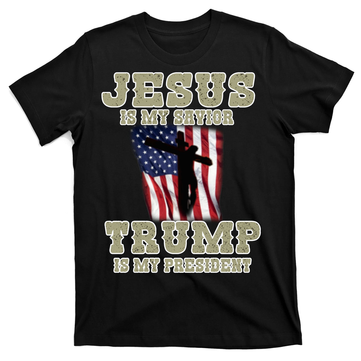 Jesus Is My Savior Trump Is My President Patriotic Flag product image 7