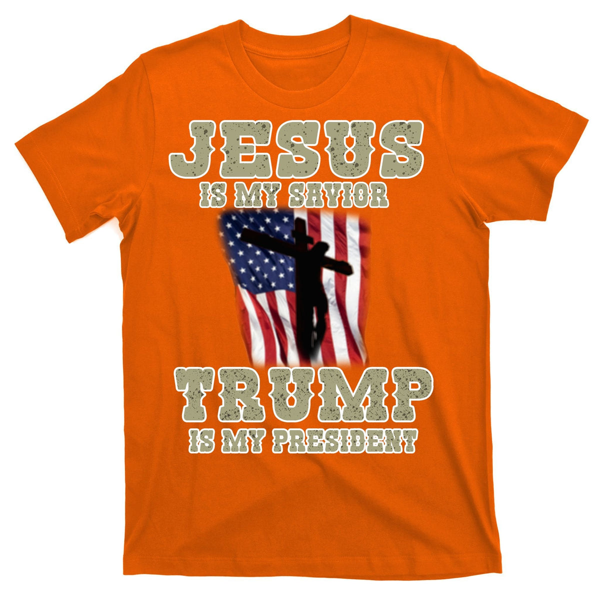Jesus Is My Savior Trump Is My President Patriotic Flag product image 5