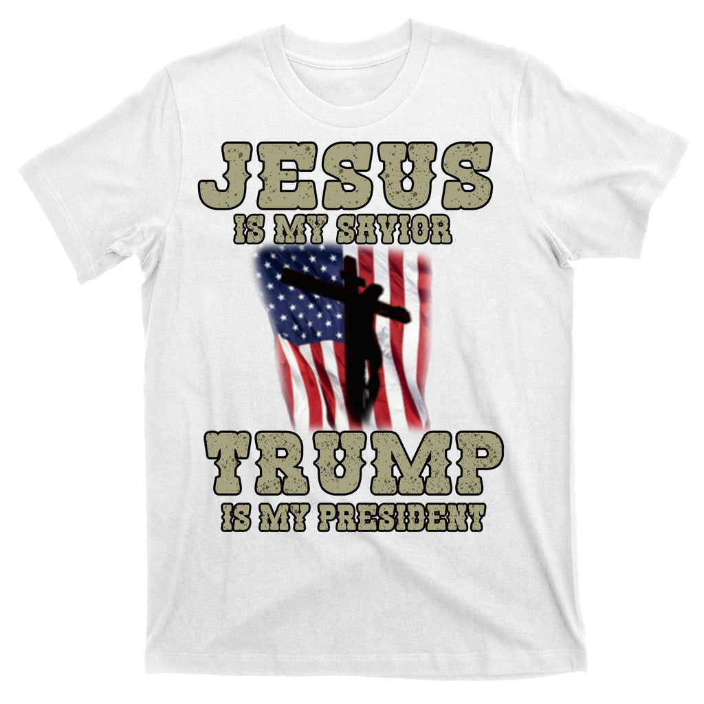 Jesus Is My Savior Trump Is My President Patriotic Flag product image 11