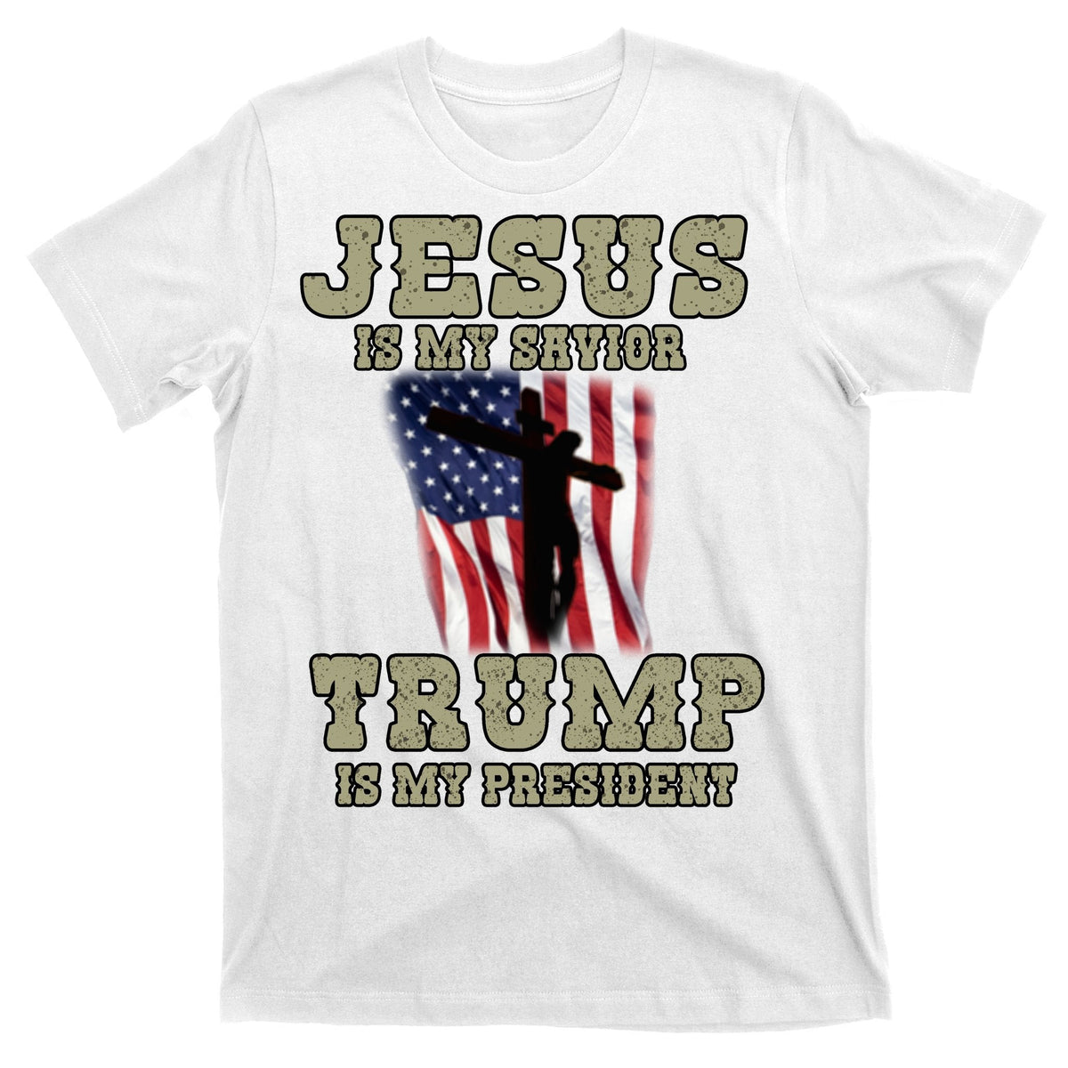Jesus Is My Savior Trump Is My President Patriotic Flag product image 11