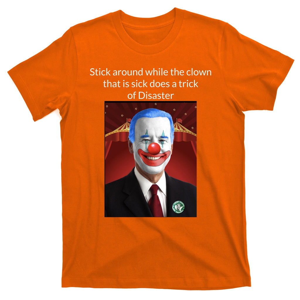 Joe Biden Clown Disaster Funny USA T-Shirt product image 5