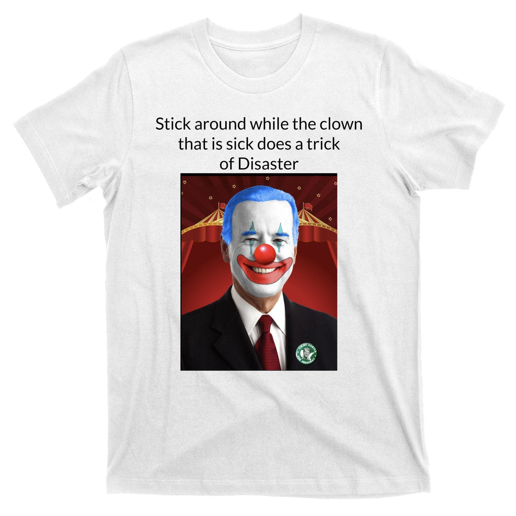 Joe Biden Clown Disaster Funny USA T-Shirt product image 11