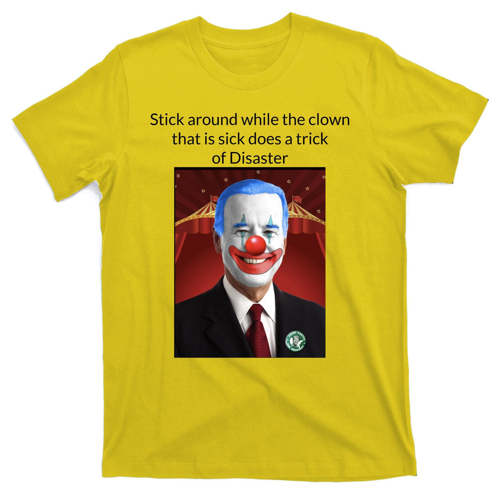 Joe Biden Clown Disaster Funny USA T-Shirt product image 3