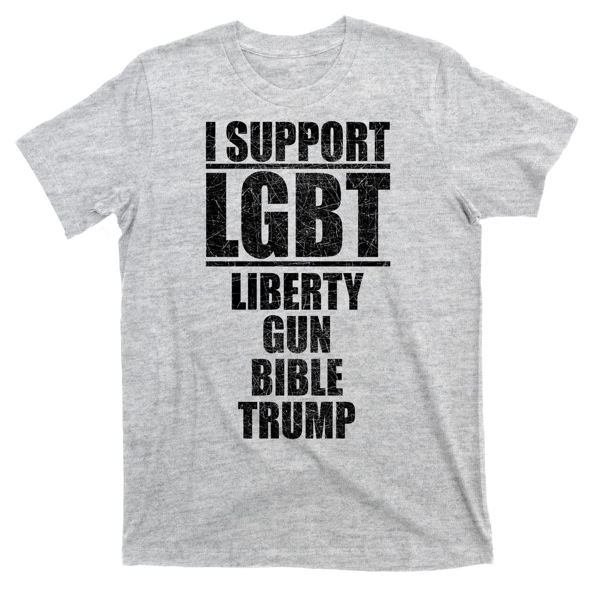 LGBT Liberty Gun Bible Trump T-Shirt product image 9