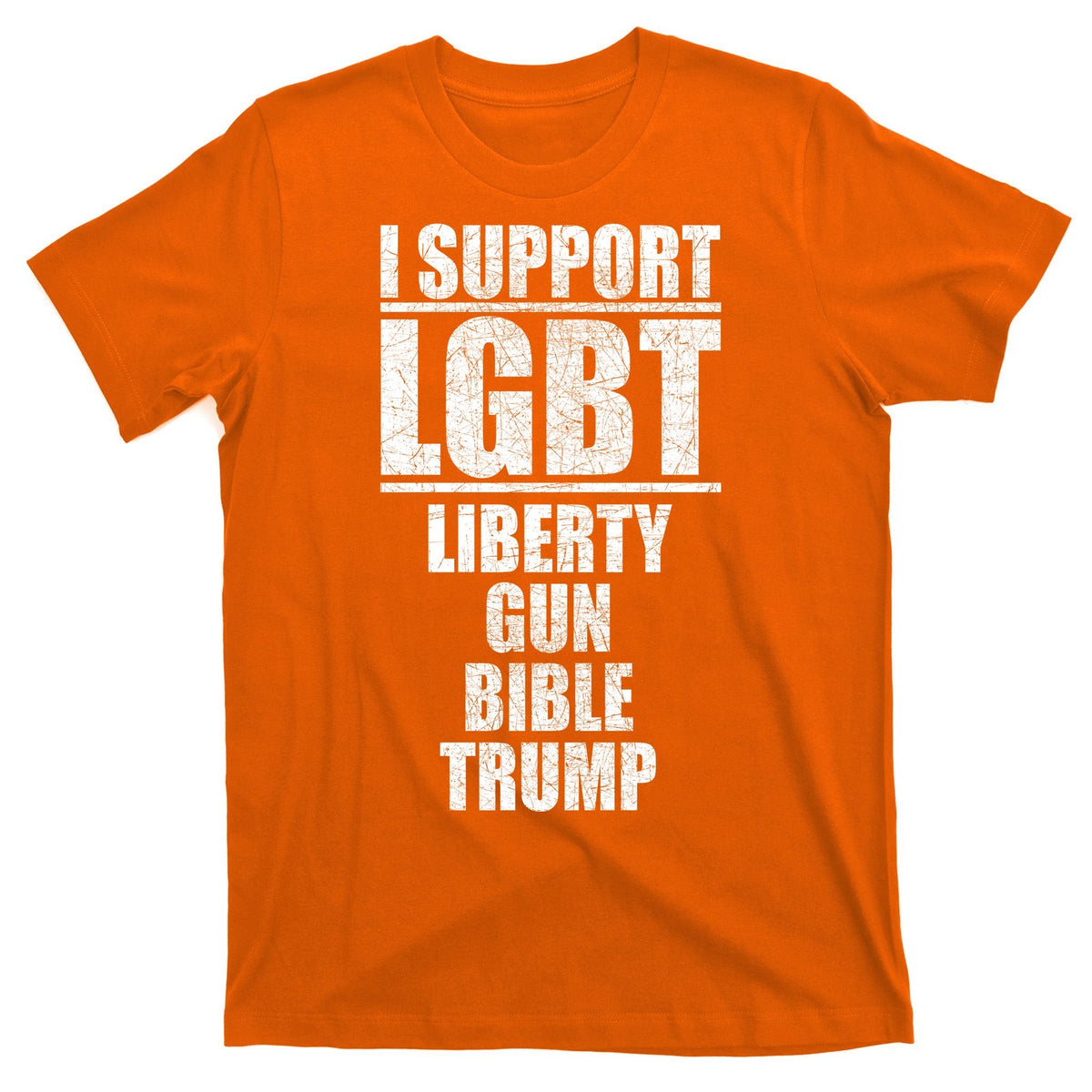 LGBT Liberty Gun Bible Trump T-Shirt product image 5