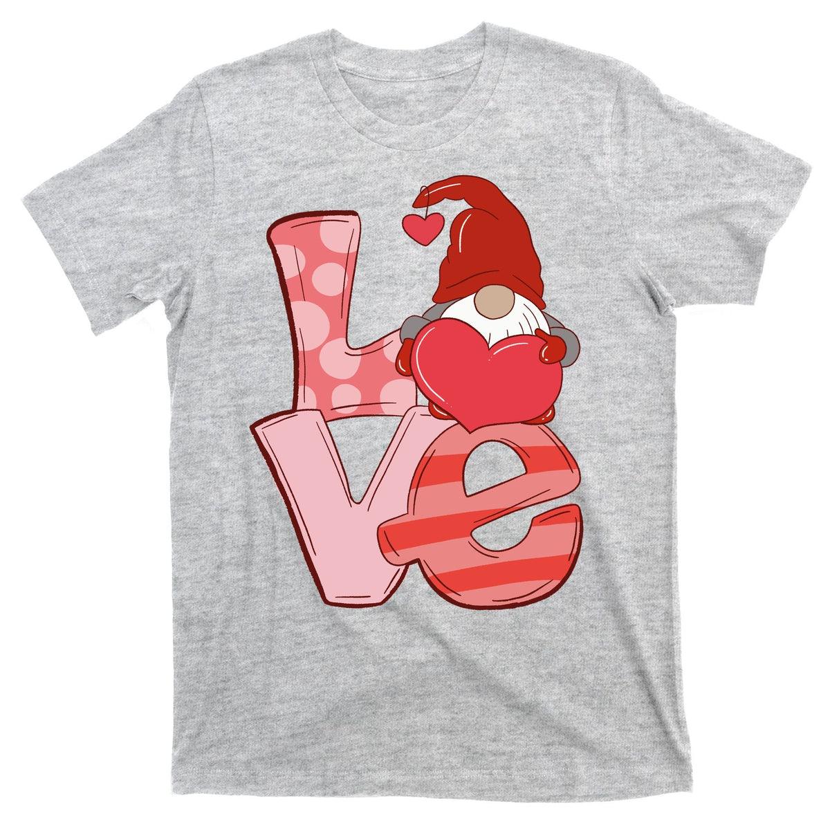 Love Gnome Valentines Day Cute Gift T-Shirt product image 9