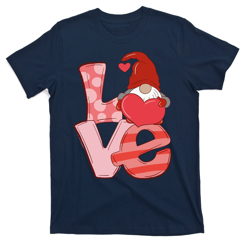 Love Gnome Valentines Day Cute Gift T-Shirt product image 1