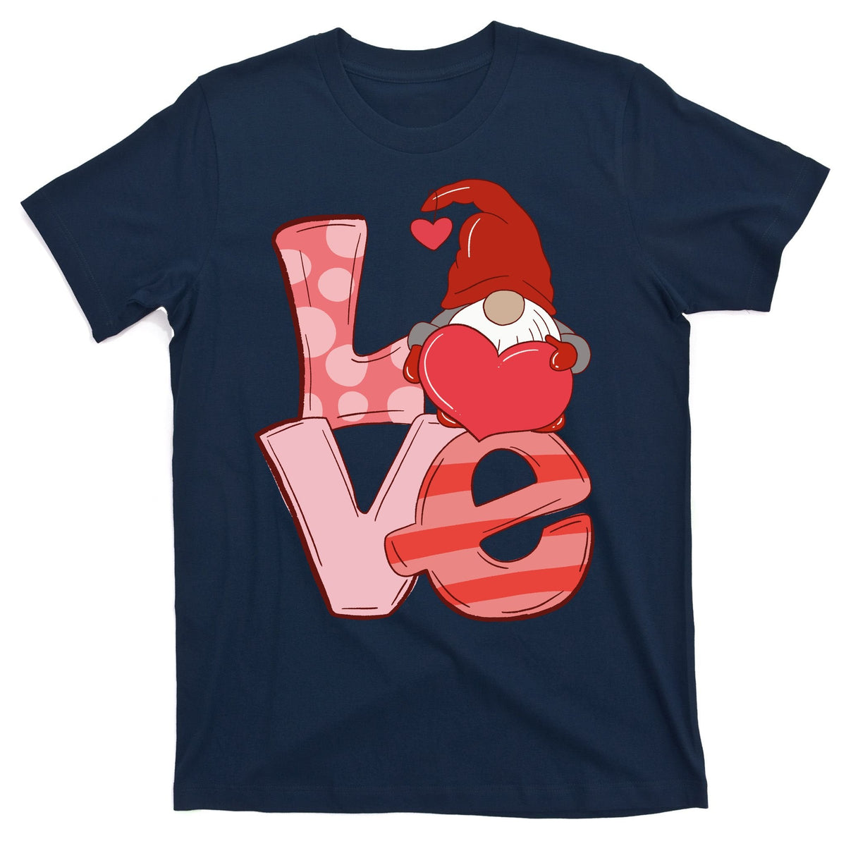 Love Gnome Valentines Day Cute Gift T-Shirt product image 1
