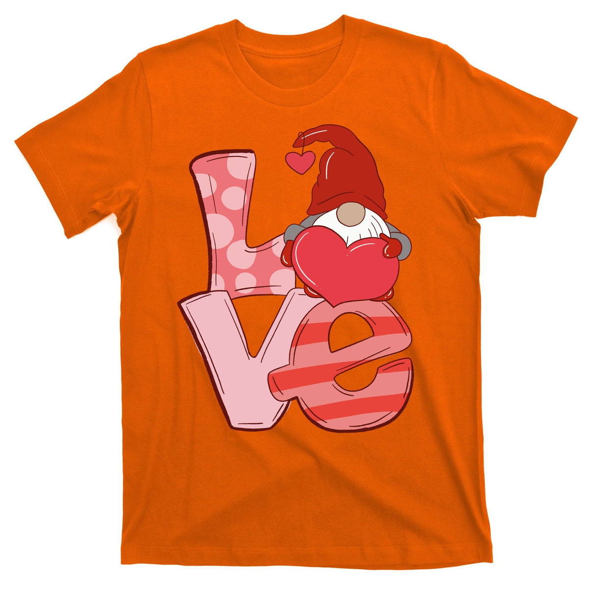 Love Gnome Valentines Day Cute Gift T-Shirt product image 5