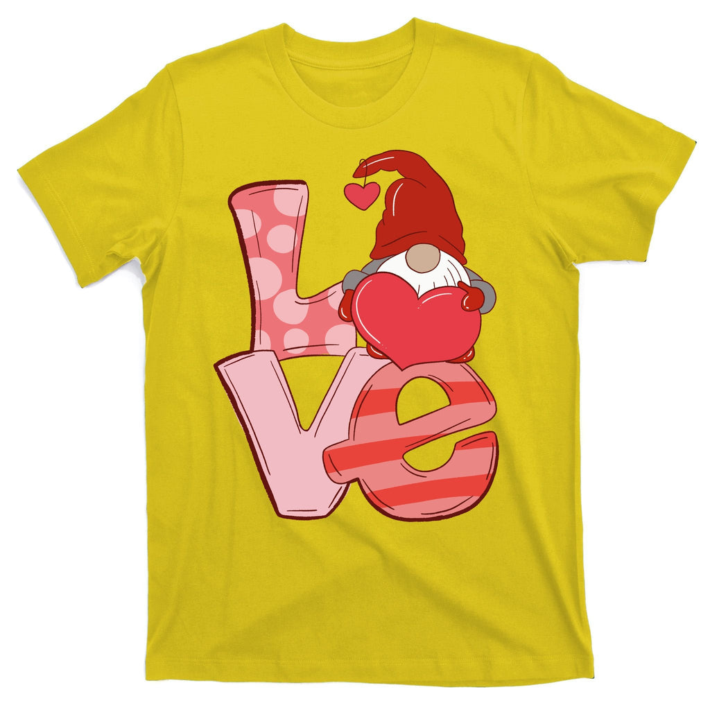 Love Gnome Valentines Day Cute Gift T-Shirt product image 3