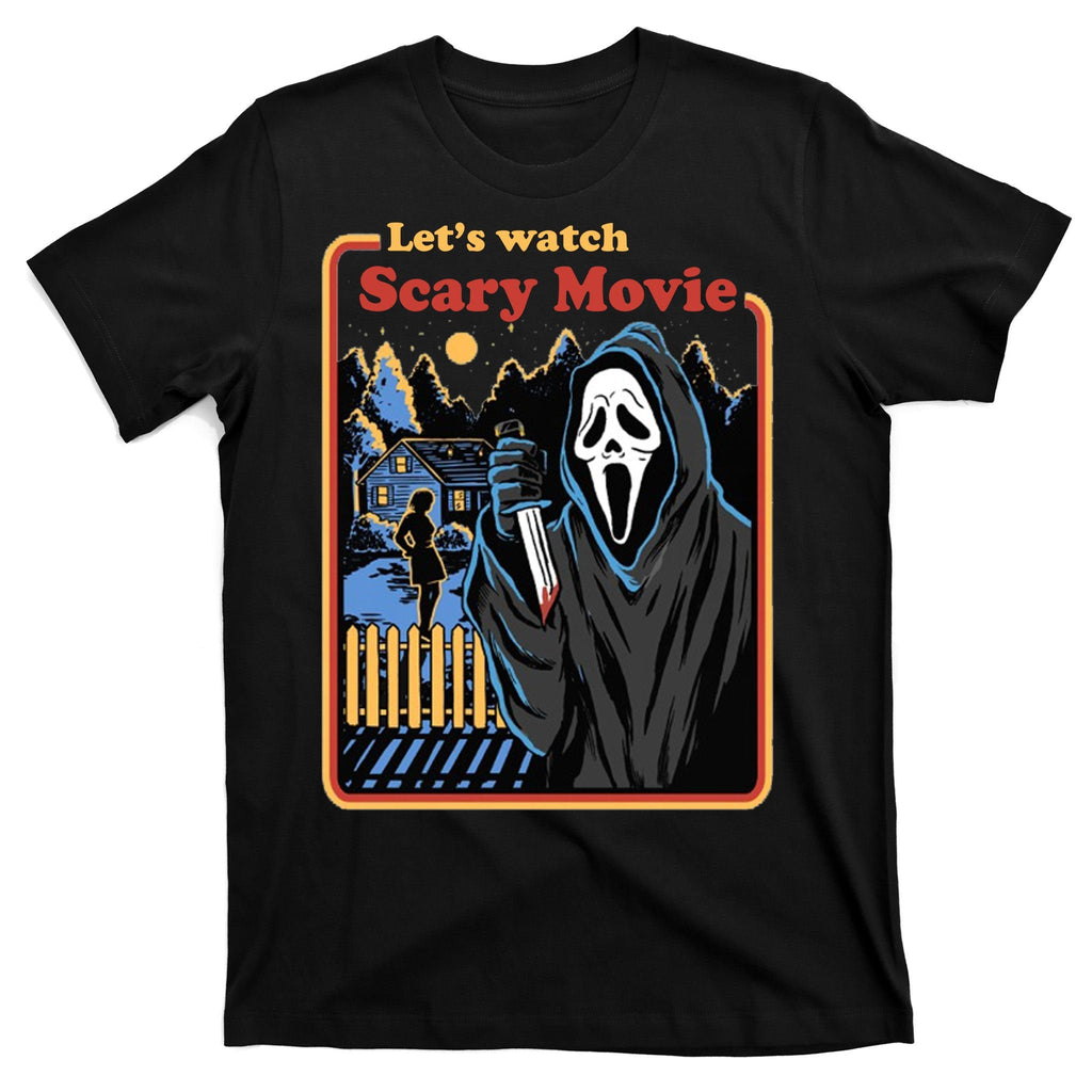 Let's Watch A Scary Movie Funny Halloween T-Shirt product image 7