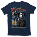 Let's Watch A Scary Movie Funny Halloween T-Shirt product image 1