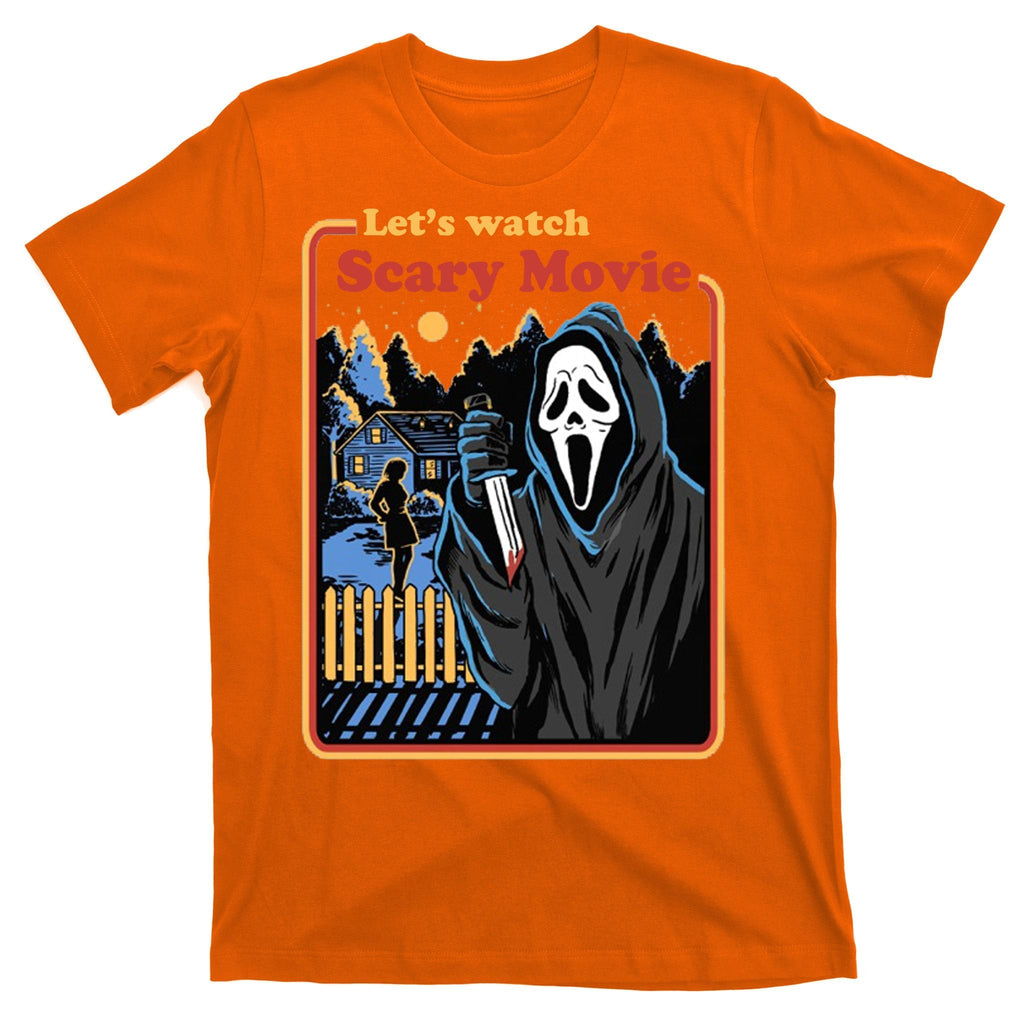 Let's Watch A Scary Movie Funny Halloween T-Shirt product image 5