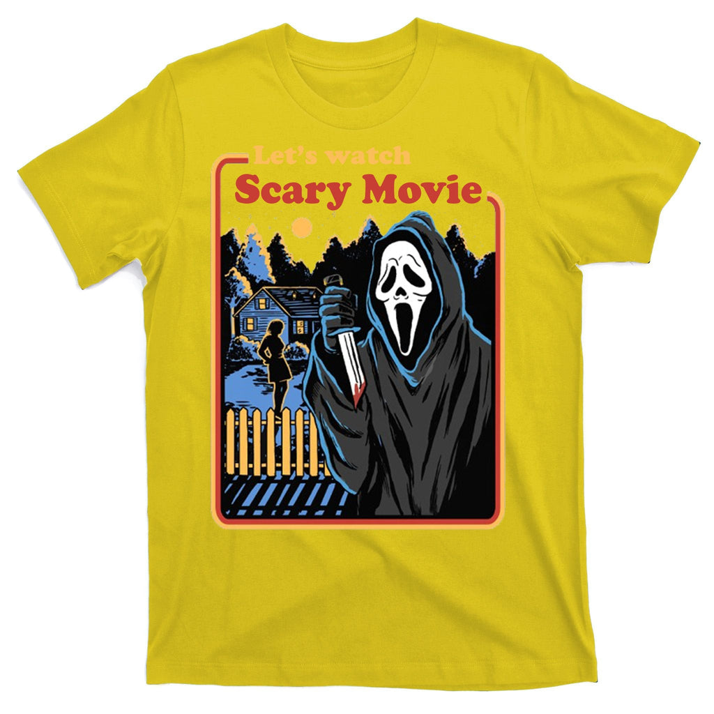Let's Watch A Scary Movie Funny Halloween T-Shirt product image 3