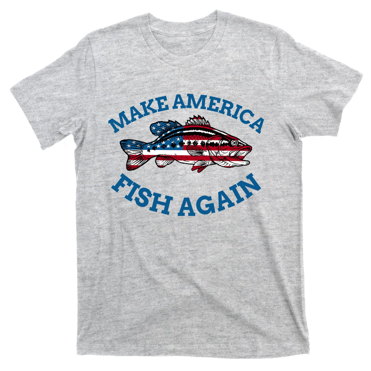 Make America Fish Again Fisherman USA T-Shirt product image 9