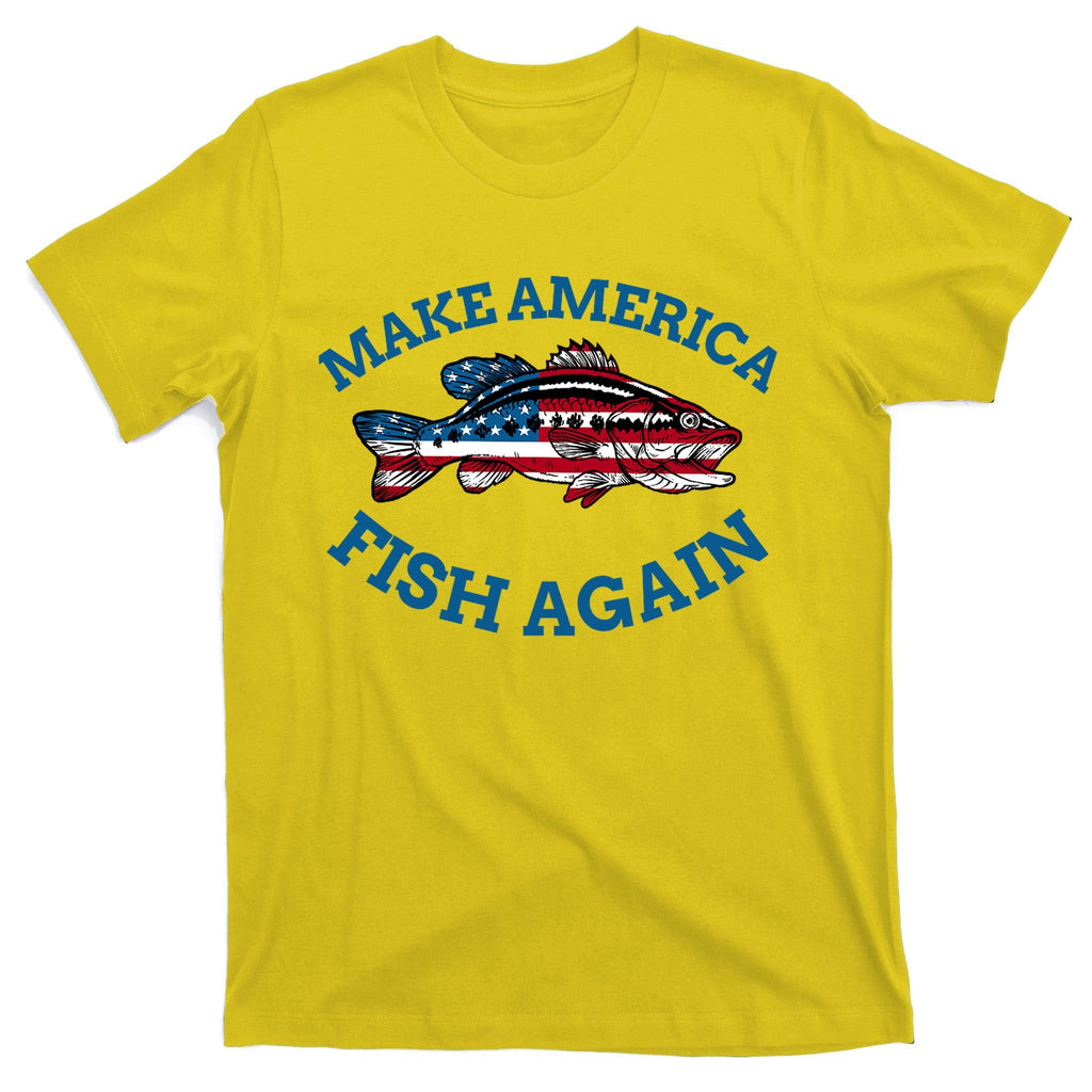 Make America Fish Again Fisherman USA T-Shirt product image 3