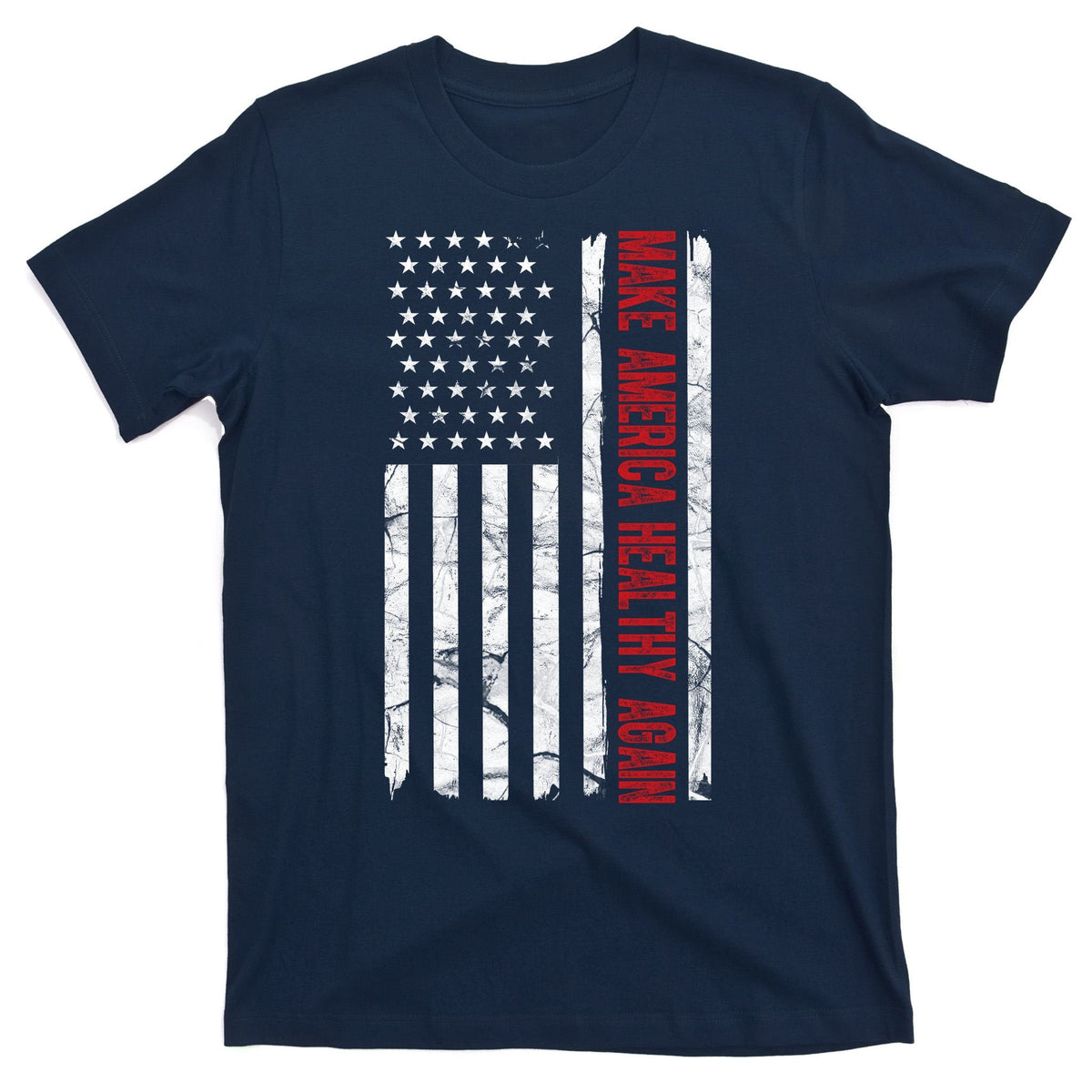 Make America Healthy Again Usa Vintage American Flag T-Shirt product image 1