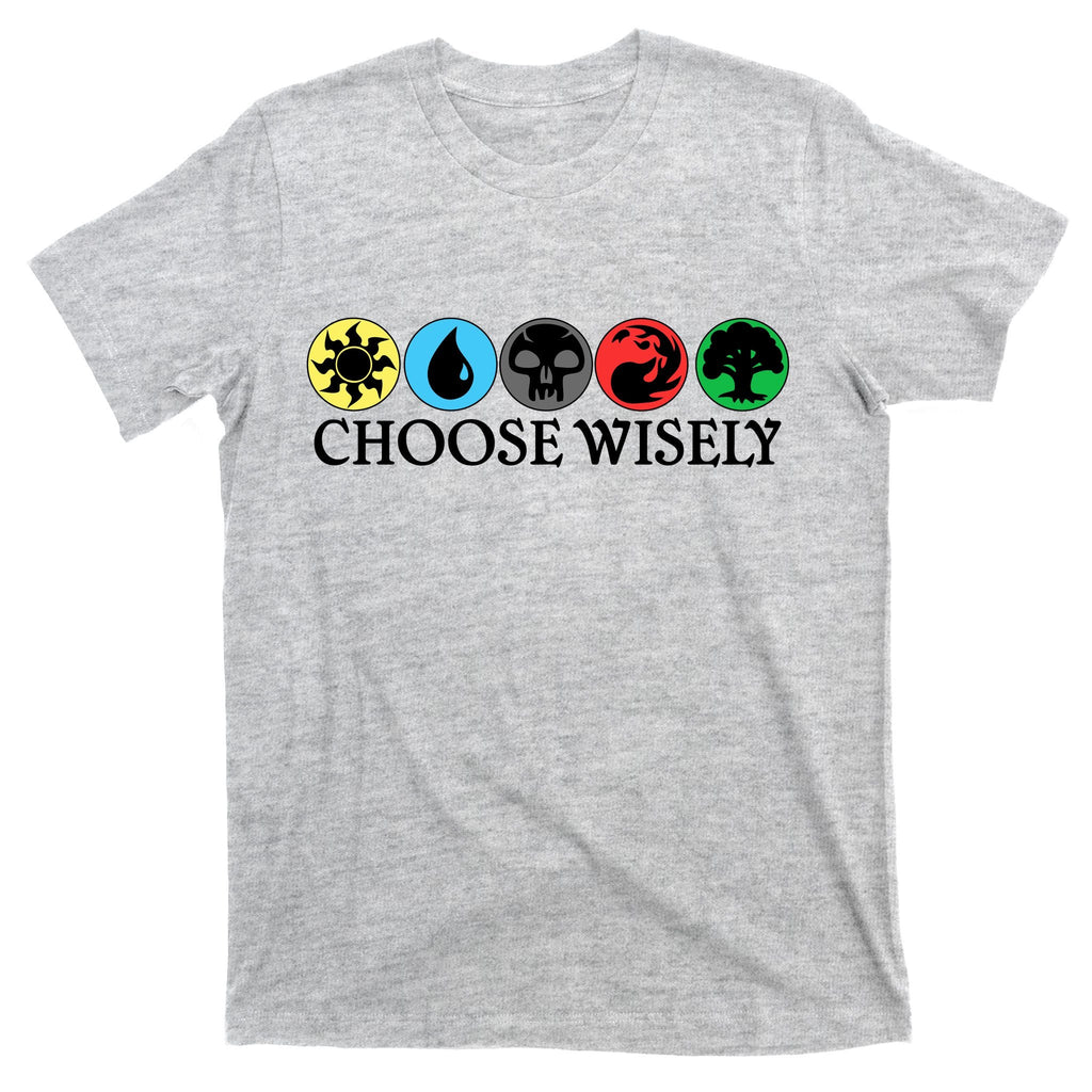 Mana Symbols Gathering Magic Choose Wisely T-Shirt product image 9