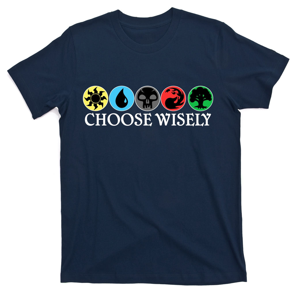 Mana Symbols Gathering Magic Choose Wisely T-Shirt product image 1