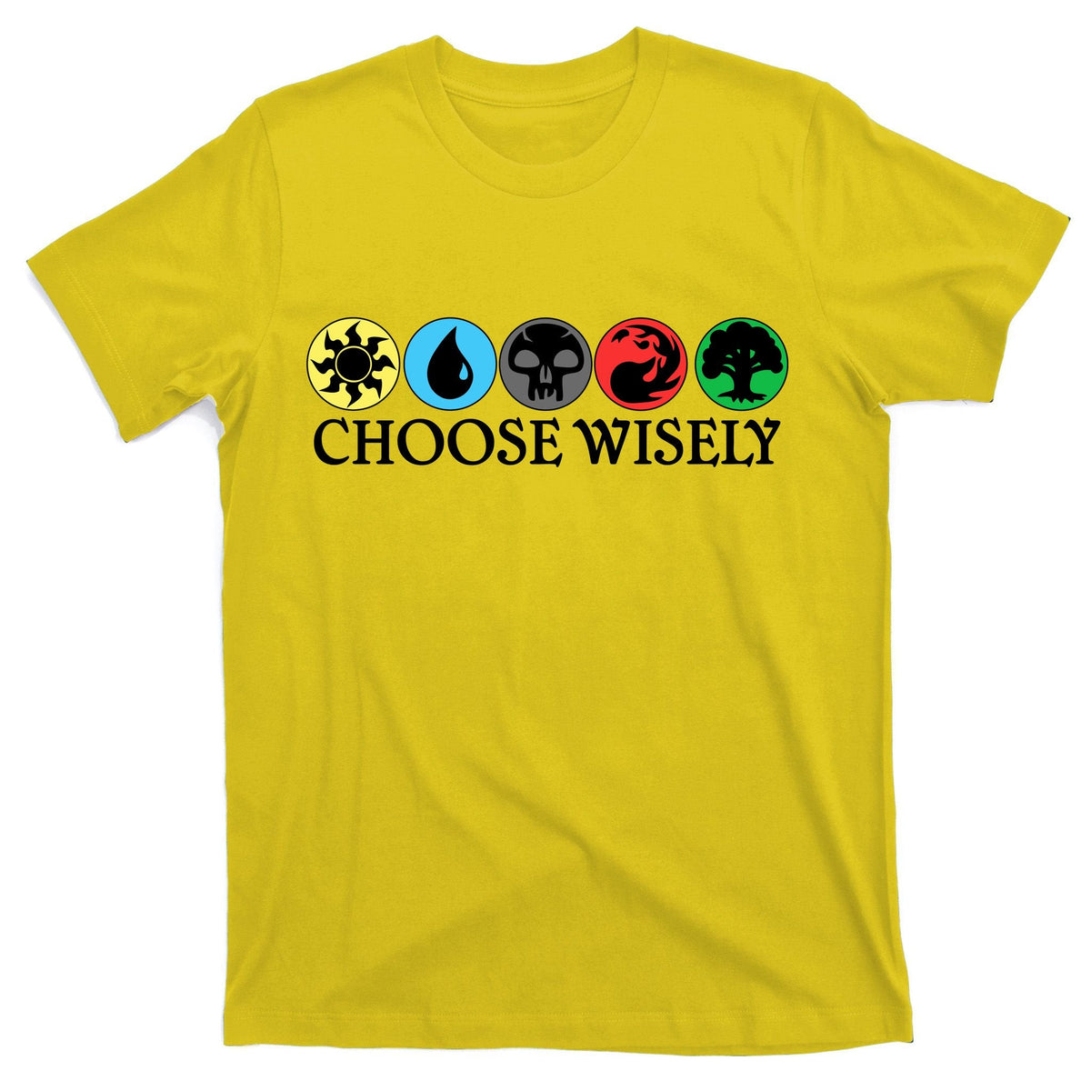 Mana Symbols Gathering Magic Choose Wisely T-Shirt product image 3