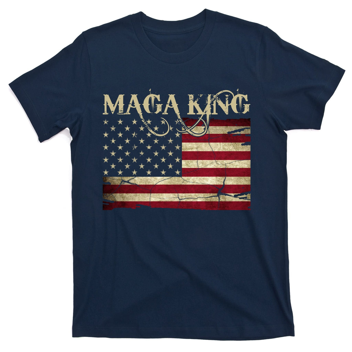 Maga King United States Vintage Flag T-Shirt product image 1