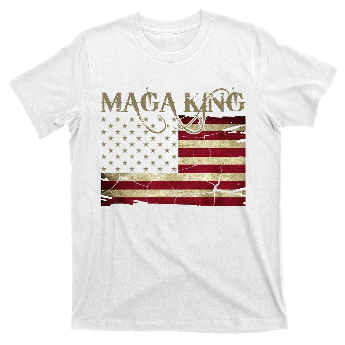 Maga King United States Vintage Flag T-Shirt product image 11