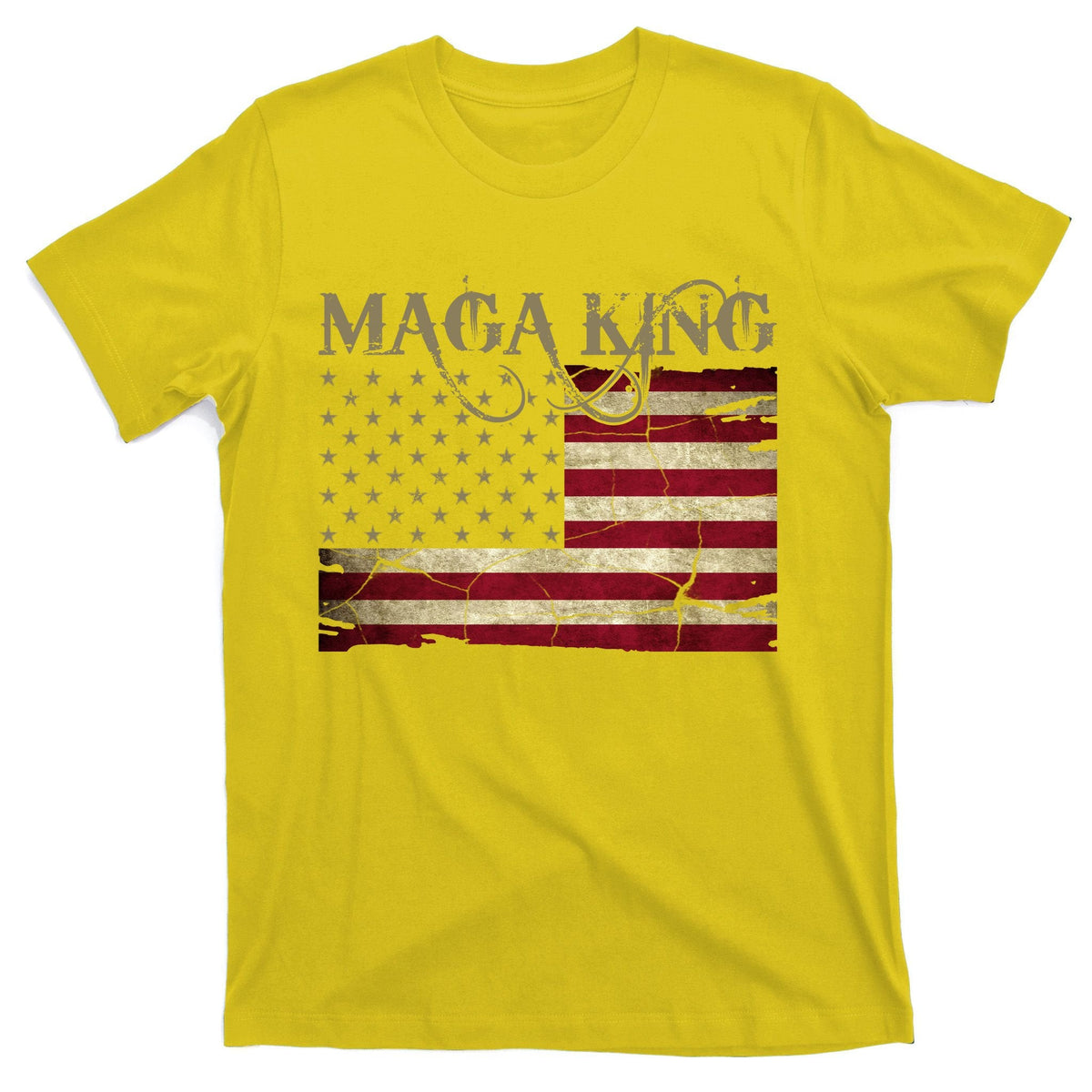 Maga King United States Vintage Flag T-Shirt product image 3