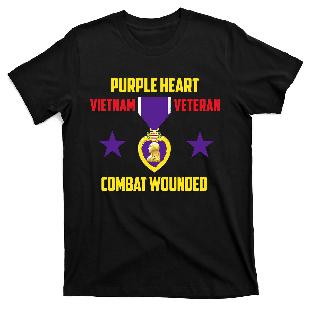 Purple Heart Vietnam Veteran T-Shirt product image 7