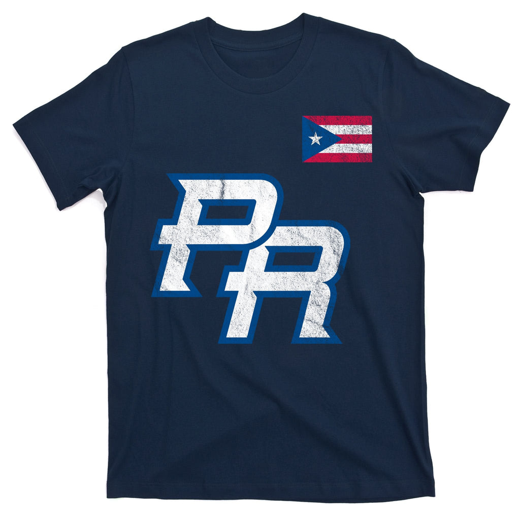 Puerto Rico Baseball Flag Pride Boricua T-Shirt product image 1