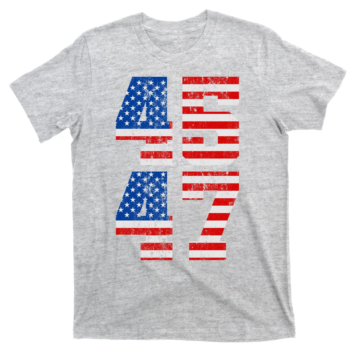 Pro Trump Election 2024 Vintage 45 47 USA Flag T-Shirt product image 9