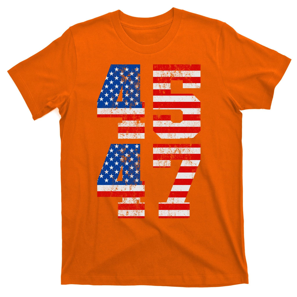 Pro Trump Election 2024 Vintage 45 47 USA Flag T-Shirt product image 5