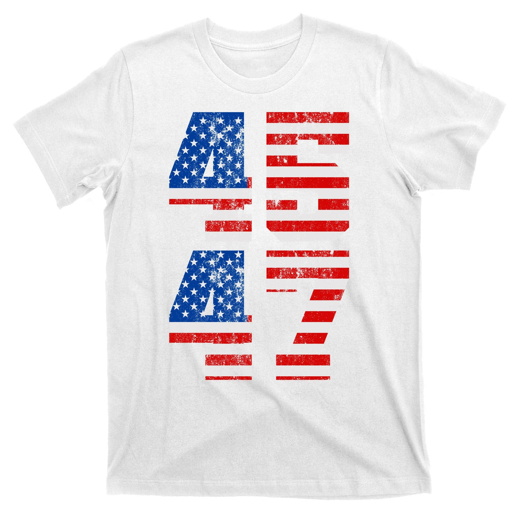 Pro Trump Election 2024 Vintage 45 47 USA Flag T-Shirt product image 11