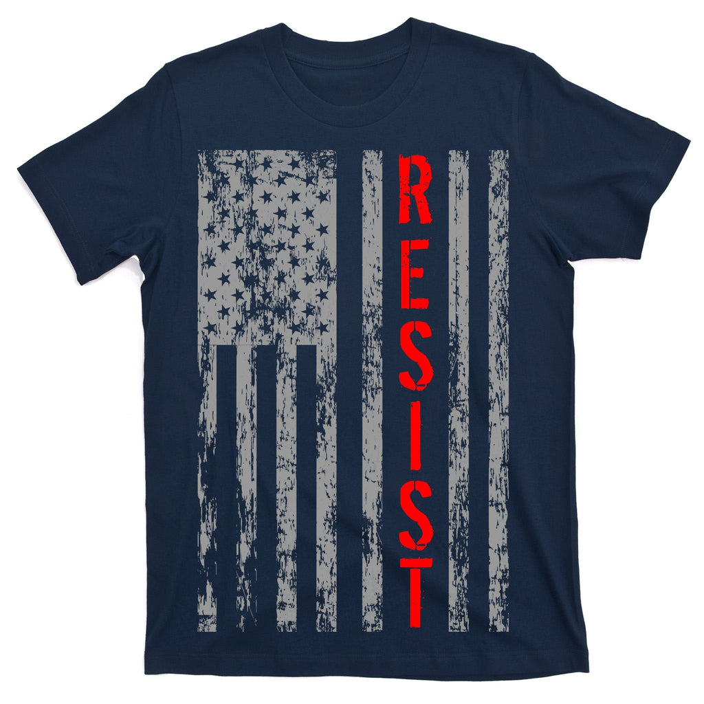 Resist Retro USA Flag The Resistance Anti Trump T-Shirt product image 1