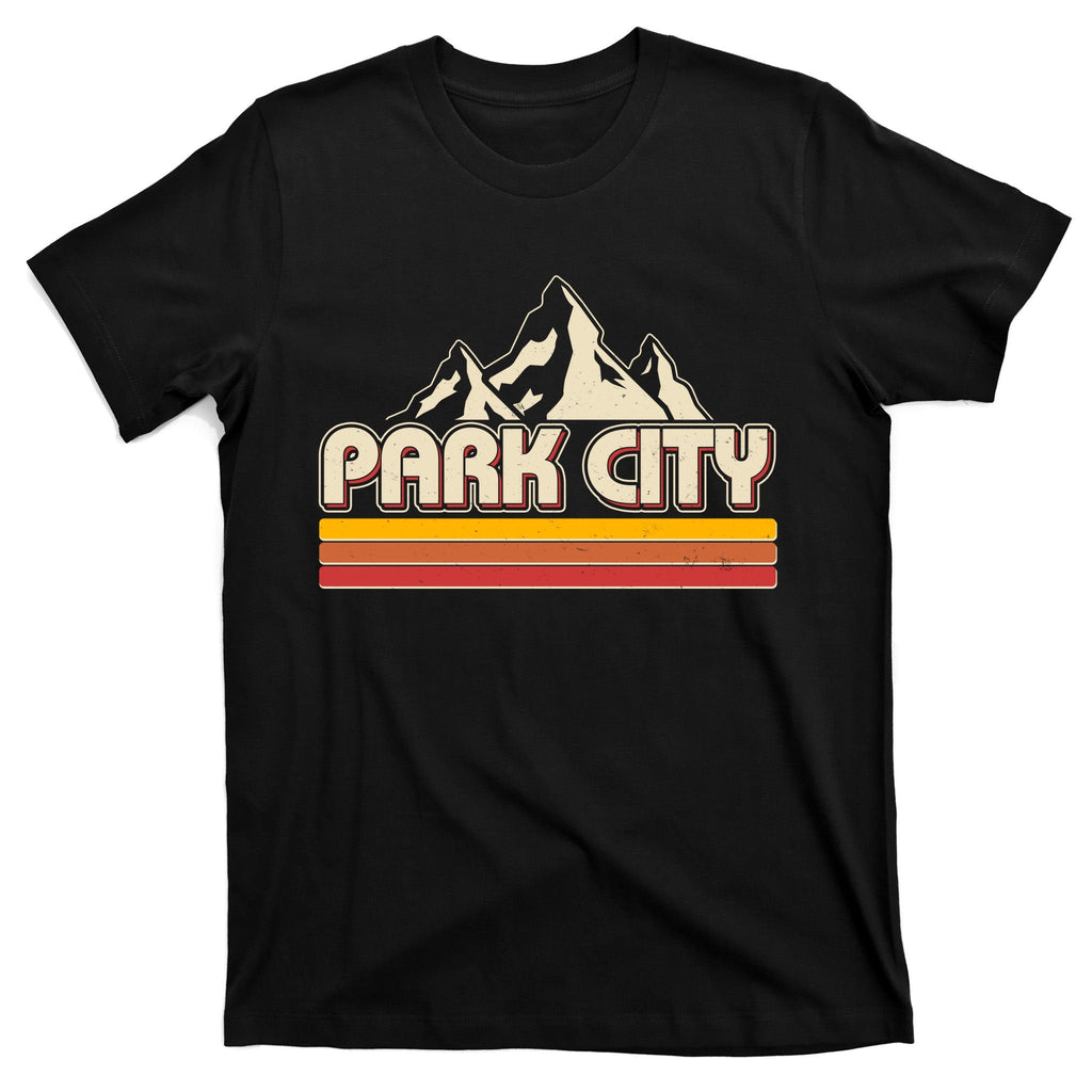 Retro Vintage Park City Utah Mountain Logo T-Shirt product image 7