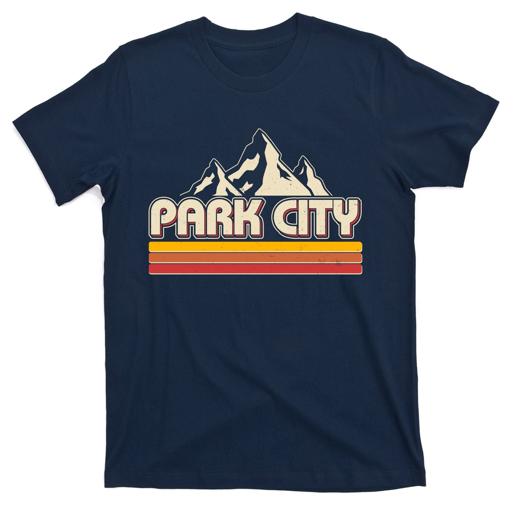 Retro Vintage Park City Utah Mountain Logo T-Shirt product image 1