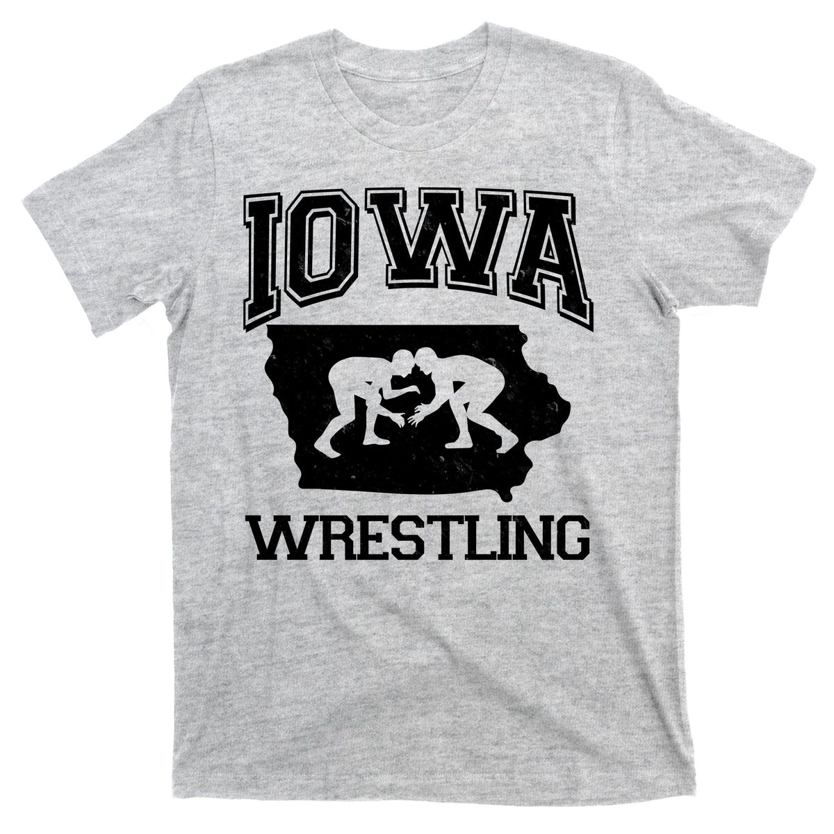 Silhouette Iowa Wrestling Team Wrestler T-Shirt product image 9