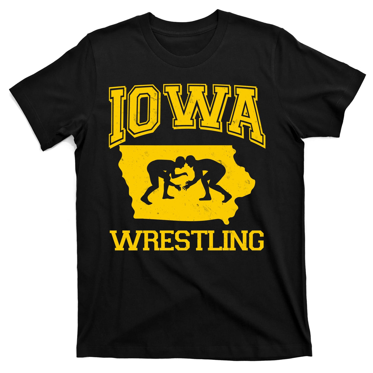 Silhouette Iowa Wrestling Team Wrestler T-Shirt product image 7