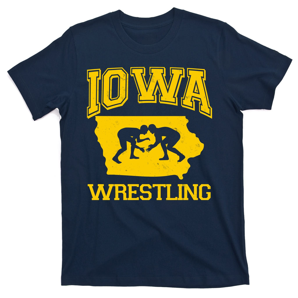 Silhouette Iowa Wrestling Team Wrestler T-Shirt product image 1